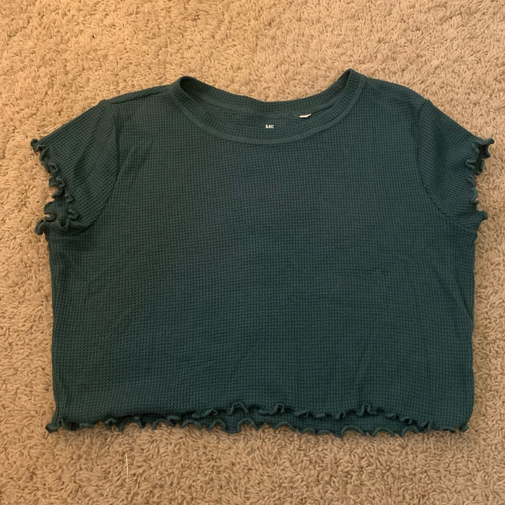Pacsun Green Crop Top